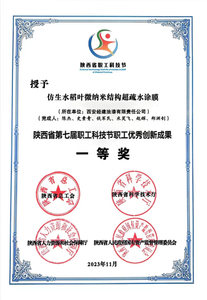 8-陕西省第七届职工科技节职工优秀创新成果一等奖