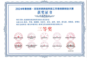 11-2024年秦创原·沣东杯陕西省科技工作者创新创业大赛三等奖