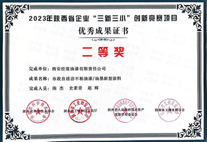 6-2023年陕西省企业“三新三小”创新竞赛项目优秀成果证书